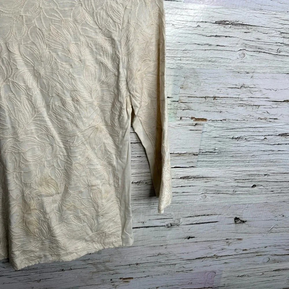 J  crew top blouse size small ivory cream - Picture 3 of 9